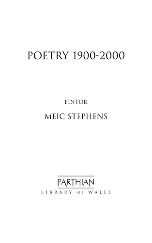 Poetry, 1900-2000