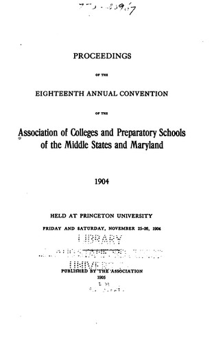 Proceedings of the Annual Convention