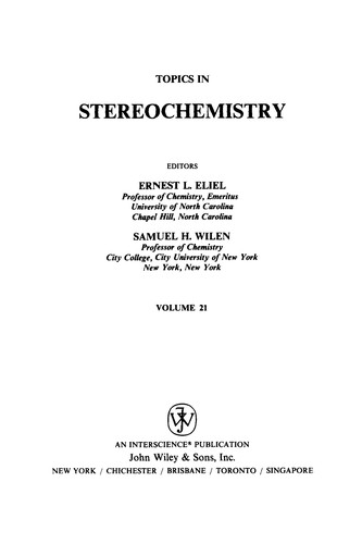 Topics in stereochemistry