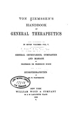 Von Ziemssen's Handbook of general therapeutics. v.6, 1887
