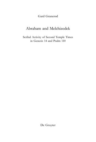 Abraham and Melchizedek