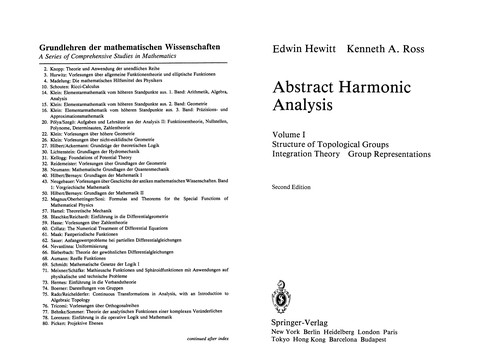 Abstract harmonic analysis