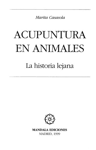 Acupuntura en animales