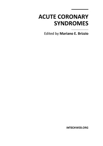 Physiopathology of the Acute Coronary Syndromes