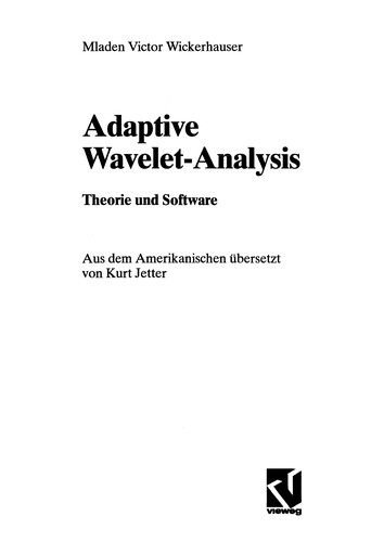 Adaptive Wavelet-Analysis
