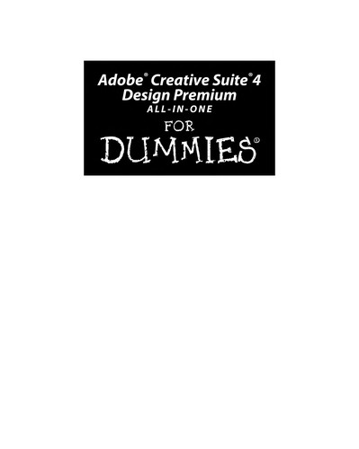 Adobe Creative Suite 4 Design Premium all-in-one for dummies