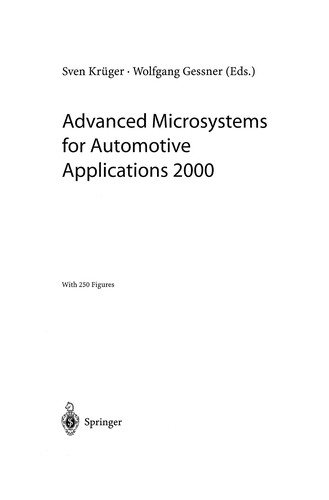 Advanced Microsystems for Automotive Applications 2000
