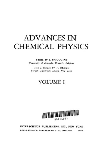 Advances in chemical physics
