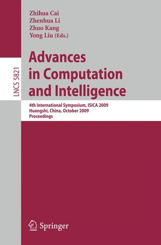 Advances in computation and intelligence