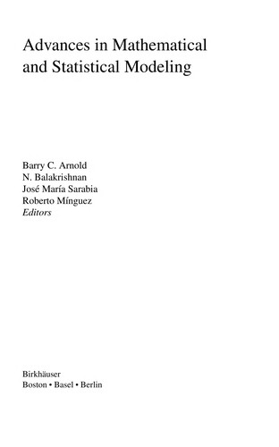 Advances in Mathematical and Statistical Modeling