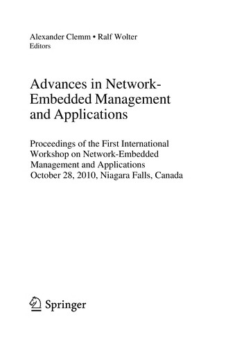 Advances in Network-Embedded Management and Applications