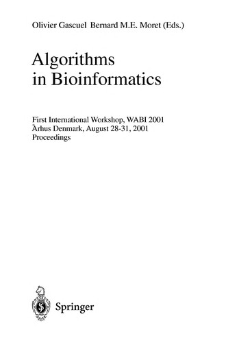 Algorithms in bioinformatics
