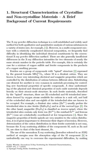 Anomalous X-ray scattering for materials characterization