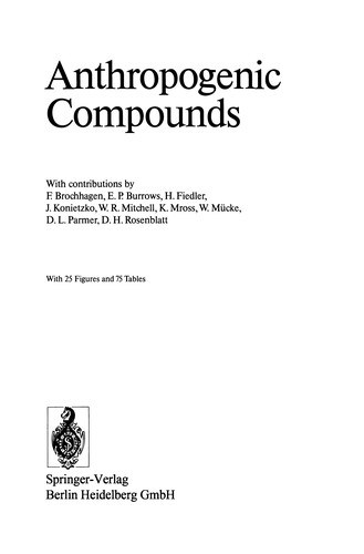 Anthropogenic compounds