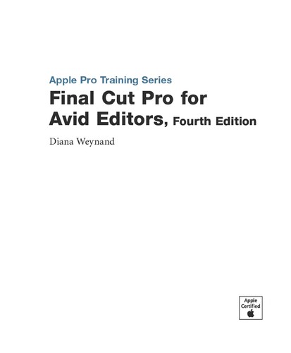 Final Cut Pro for Avid editors