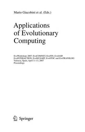 Applications of evolutionary computing