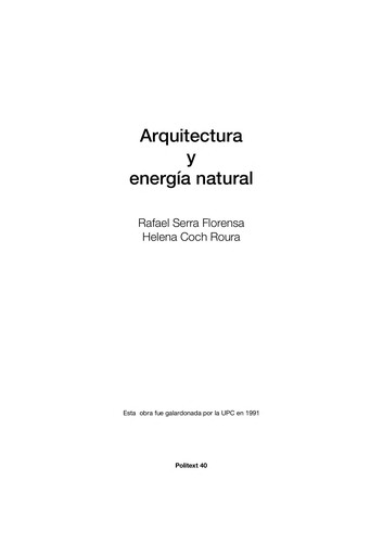Arquitectura y energía natural