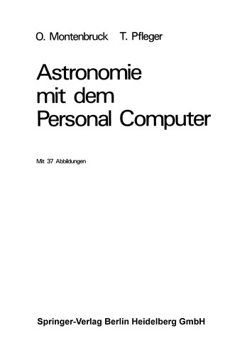 Astronomie mit dem Personal Computer