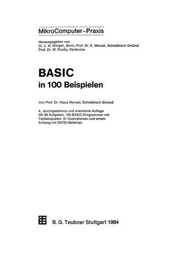 BASIC in 100 Beispielen