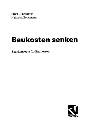 Baukosten senken