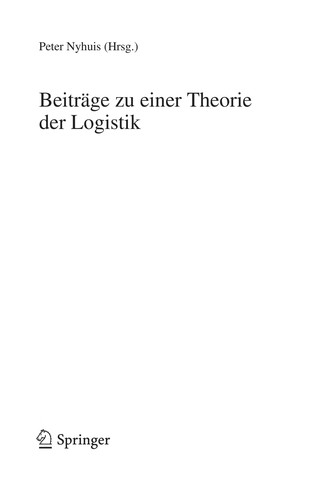 Beiträge zu einer Theorie der Logistik