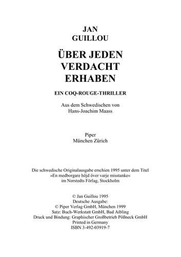 Über jeden Verdacht erhaben