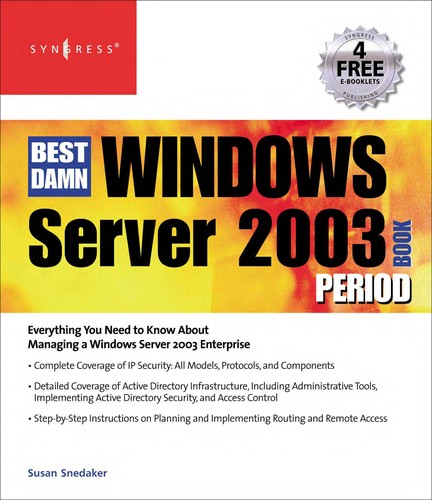 Best damn Windows server 2003 book period