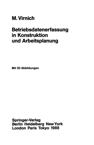 Betriebsdatenerfassung in Konstruktion und Arbeitsplanung