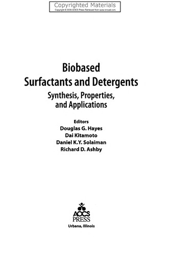Biobased surfactants and detergents