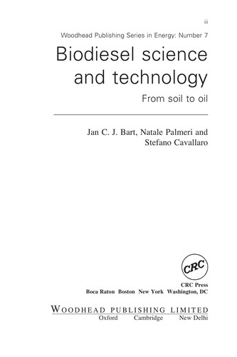 Biodiesel science and technology