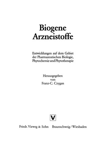 Biogene Arzneistoffe