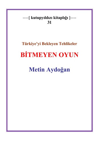 Bitmeyen oyun