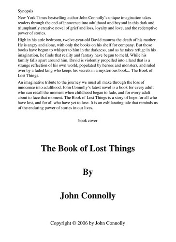 The book of lost things