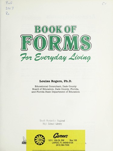 Book of Forms for Everyday Living
