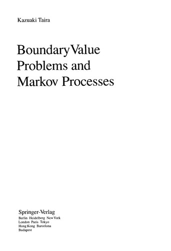 Boundary value problems and Markov processes