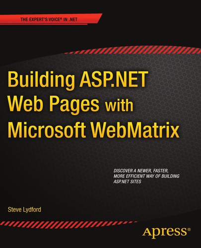 Building ASP.NET Web Pages with Microsoft WebMatrix