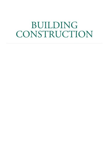 Building construction