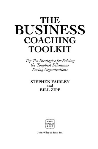 The business coaching toolkit