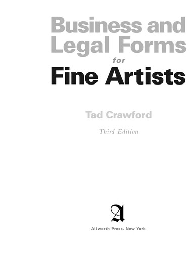 Business and legal forms for fine artists