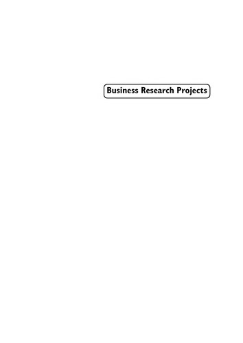 Business research projects