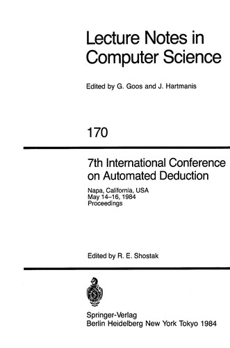 7th International Conference on Automated Deduction