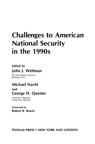 Challenges to American National Security in the 1990s
