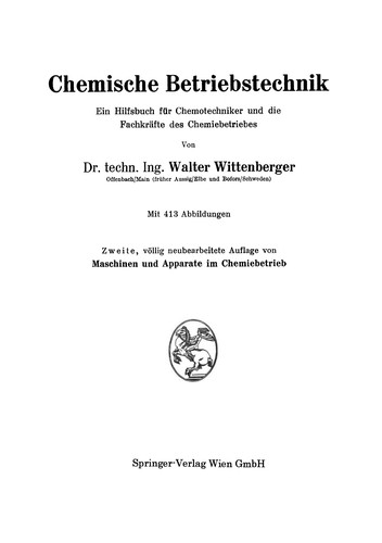 Chemische Betriebstechnik