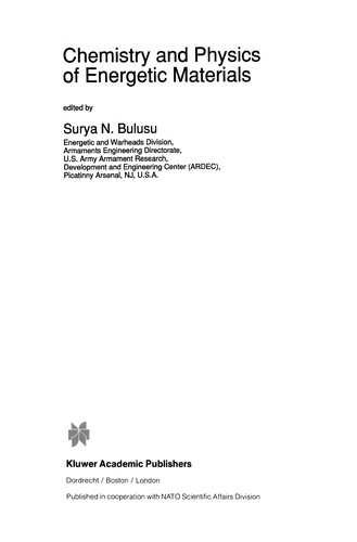 Chemistry and Physics of Energetic Materials