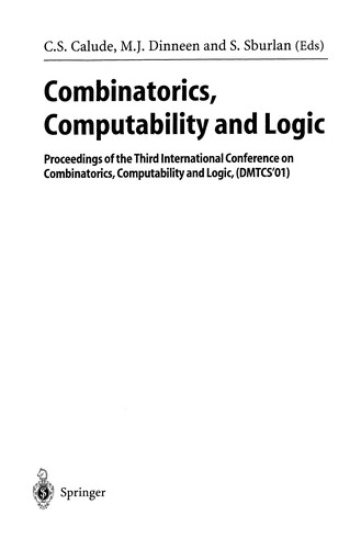 Combinatorics, Computability and Logic