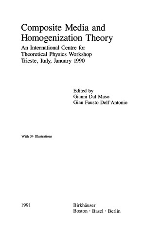 Composite Media and Homogenization Theory