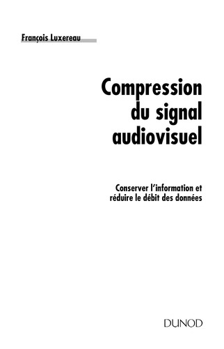 Compression du signal audiovisuel