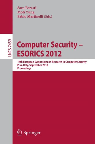 Computer Security – ESORICS 2012
