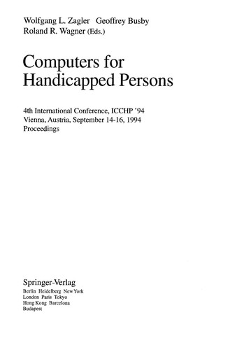 Computers for handicapped persons