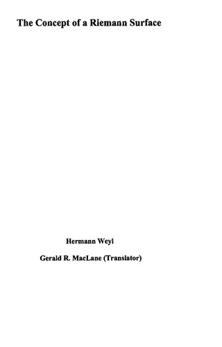 The Concept of a Riemann surface